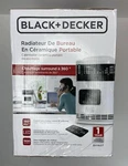 Black+decker BH1607 360 Degree Surround Desktop Personal Space Heater Open. Price: $25.99.