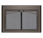 Uniflame Medium Gerri Bronze Cabinet-style Fireplace Doors/smoke Tempered Glass New. Price: $319.20.