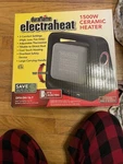 Duraflame Electraheat DFH-DH-16-T 1500W Ceramic Portable Heater Adjustable Black New. Price: $25.00.