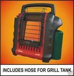 Mr. Heater MH9BX Portable Buddy Propane W/ Hose. Price: $154.95.
