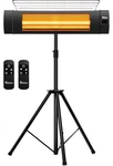Carbon Infrared Patio Heater With Tripod, Remote Control, Optional On/off Tip... New. Price: $215.59.