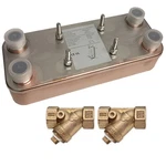 5"X12" Brazed 20 Plate Heat Exchanger Outdoor Wood Furnace W/y-strainers 1" New. Price: $357.85.