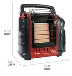 Mr. Heater MH9BX Propane Radiant - Red/black New. Price: $99.97.