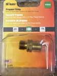Mr. Heater F276152 Gold Solid Brass Propane Fitting 1/4 Mpt X 9/16 Lhpt Dia. In. New. Price: $29.88.