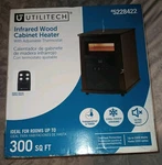 Utilitech Infrared Wood Cabinet Heater With Adjustable Thermometer (5228422) New. Price: $82.50.