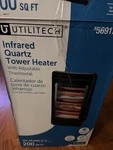 Utilitech Infrared Quartz Tower Heater Adjustable Thermostat 3 Black 200 Open. Price: $36.00.