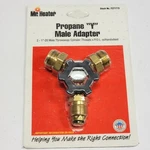 New Usa Original - Mr. Heater Solid Brass Propane Y Male Adapter F271715 W/tool. Price: $23.95.