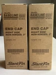 Set Of New Slant/fin Base/line 2000 Nu-white End Cap Right Side Non-hinged 2". Price: $29.99.