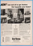 1950 Duo Therm Fuel Oil Gas Home Heater Motor Wheel Corp Lansing Mi Print Ad Unspecified. Price: $11.00.
