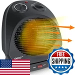 Comfort Zone Oscillating Space Heater Adjustable Thermostat Desktop Fan-forced New. Price: $51.62.