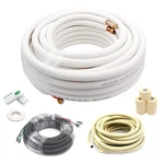 Taurox 50FT Mini Split Line Set 1/4 & 3/8 O.d Copper Pipes Tubing And White New. Price: $293.94.