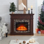 Cherry Freestanding Electric Fireplace Modern Space Heater With Mantel & Remote New. Price: $325.99.