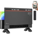 Hawkrown 1800W Smart Electric Panel Space Heater With Bluetooth Speaker Open. Price: $113.12.