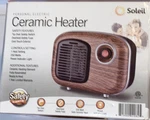 Soleil Personal Ceramic Electric Heater 250 Watt Wood Grain 1 SETTINGMH08S New. Price: $19.99.