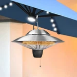 Znergy Infrared Silver Patio Hanging Heater With Dual Temperature Setting. New. Price: $109.99.