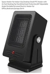 Verminget Portable Space Heater Indoor Use Desktop Ptc Fast Heating 60 New. Price: $19.99.