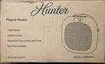 Hunter Plug In Ceramic Small Space Heater 3 Prong Thermostat - 2 Packs Brand New. Price: $64.98.