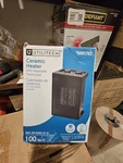 Utilitech Compact Personal Ceramic Heater/w Thermostat Up To 1500 Watts Open. Price: $20.00.