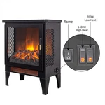 17IN Freestanding Electric Fireplace 3D Flame Effect With 2 Heat Settings,black New. Price: $64.99.