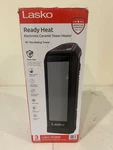Lasko Ready Electronic Ceramic Tower Heater 16" Oscillating Open. Price: $35.28.