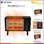 Electric Radiant Heater Black 1500W Portable Indoor Home Garage Patio New. Price: $64.74.
