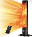 Haimmy 42" Electric Tower Heater Remote 9 Levels Timer Rain Resistant Black New. Price: $139.99.