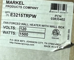 Tpi Economical Wall Insert Electric Fan Heater With Back Cans New. Price: $400.00.