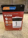 Climate Keeper 360 Surround Ceramic Heater White New!!. Price: $39.50.