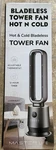 Master Life Bladeless Tower Fan Heater Hot & Cold W/ Remote 1500W Brand New. Price: $79.00.