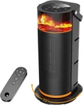 1500W Portable Space Heater With Remote, Oscillation & Cozy Flame Light New. Price: $49.99.