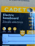 Cadet Electric 48 Baseboard 240V Universal Wiring White 4F1000W New. Price: $50.50.