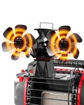 Signstek Dual Motor Wood Stove Fan, 12-BLADE Powered Heater W/ Bracket New. Price: $70.10.