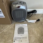 Amazon Basics 1500W Ceramic Personal Heater With Adjustable Thermostat -open Box. Price: $24.99.