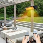 Zebozap Infrared Electric Patio Heater With Strap To Post Wall Mounted Gaze... New. Price: $182.04.
