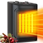750W/1500W Ceramic Space Heater, 2S Heat, Small, Safe, For Indoor Use, Black New. Price: $45.02.