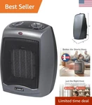 Portable Indoor Electric Ceramic Space Heater With Tip-over Safety Switch, Ov... New. Price: $99.99.
