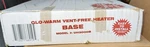 Glo-warm Vent Free Heater Base White Model UH3000B New. Price: $45.00.