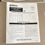 Marley Series Model Electric Fan Forced Wall & Ceiling Heater White 120-240V New. Price: $149.95.