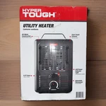 Hyper Tough Utility Heater Black 1300W/1500W Settings Tip Over Protection Open. Price: $20.00.