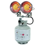 Dayton 5RCC1 Portable Gas Tank-top Heater, Lp, Matchless Piezo, 17 1/4 In Wx 6 New. Price: $201.99.