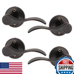 Probrico 4 Pack Dummy Door Wave Style Leverset Oil Rubbed Bronze French New. Price: $77.45.