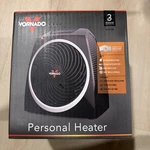 New Vornado VH5 375/750W Electric Personal Heater With 6 Ft. Cord. Price: $16.00.