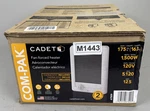 Cadet 1,500 Com-pak In Wall Fan Forced Electric Heater White W/ Thermostat New. Price: $104.49.