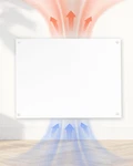 Large Room Indoor Heater - 600W Amaze Maxi Convection Panel W/wall Mount New. Price: $263.99.