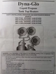 Dyna-glo Lp Gas Portable Heater 15,000-30,000 Btu RMC-TT15S TT30PS Owners Manual Brand. Price: $29.69.