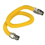 Gas Connector Kit 60 Inch Yellow Coated Stainless Steel, 3/8 Od Flexible New. Price: $19.30.