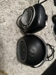 Two Portable Electric Fan Heaters 400W 120V Used. Price: $40.00.