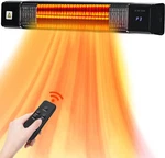 1500W Infrared Electric Heater 1S Fast Heat, Remote, 24H Timer, 3 Settings New. Price: $110.49.