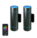 Atomi Smart Wifi Led Outdoor/indoor Color Changing Wall Sconce Lights 2-PACK Open. Price: $89.99.