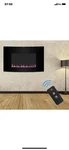 Zokop 35" Home Electric Fireplace Wall Mounted Free Stand Heater Crystal Flame New. Price: $149.95.